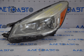 Headlight front left bare Ford Escape MK3 13-16 dorest halogen, without cover, for polishing, broken mount