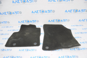 Set of floor mats for Jeep Cherokee KL 14-15 cloth black, burnt