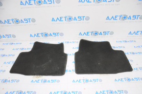 Set of floor mats for Jeep Cherokee KL 14-15 cloth black, burnt