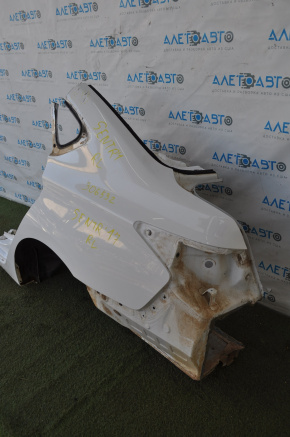 Quarter wing rear left Nissan Sentra 13-19 white, pokes