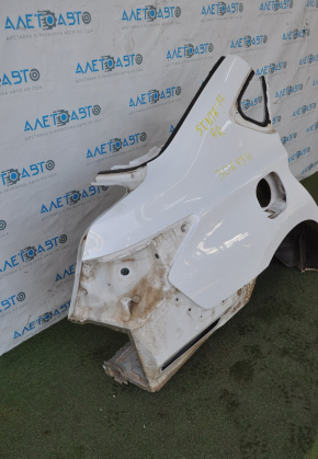 Quarter wing rear right Nissan Sentra 13-19 white, pokes