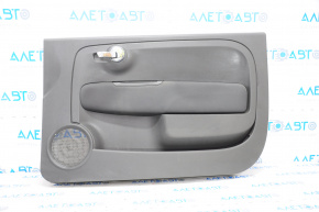 Door trim card front right Fiat 500 12-17 black with black insert cloth, scratches