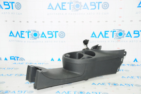 Central console central cup holders Fiat 500 12-14 black, scratch