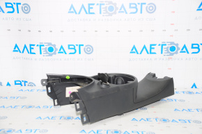 Central console central cup holders Fiat 500 12-14 black, scratch