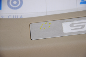 Door sill trim with illumination rear left Lexus RX300 RX330 RX350 RX400h 04-08 beige, crack, bumps