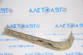 Door sill trim with illumination front right Lexus RX300 RX330 RX350 RX400h 04-08 beige, bumps, broken crepe, scratches