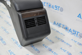 Console central armrest Toyota Avalon 13-15 leather black, worn