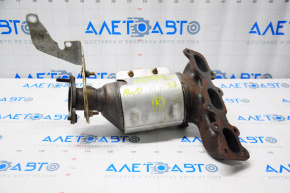 Front exhaust manifold with catalytic converter Ford Explorer 16-19 3.7 stud cut