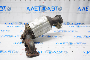 Front exhaust manifold with catalytic converter Ford Explorer 16-19 3.7 stud cut