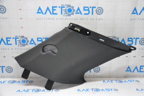 Rear pillar trim 2nd row left Ford Explorer 11-15 black, fastening defect, worn