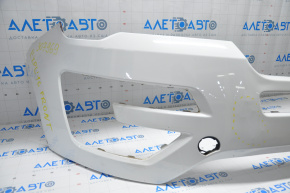 Front bumper upper part Ford Explorer 16-17 rest white, pokes