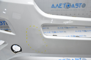 Front bumper upper part Ford Explorer 16-17 rest white, pokes