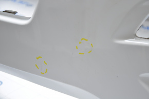Front bumper upper part Ford Explorer 16-17 rest white, pokes