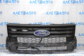 Radiator grill grill Ford Explorer 16-19 police rest, black with emblem