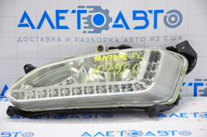 Fog lamp left PTF Hyundai Santa FE Sport 13-16 prerest usa, glass removed