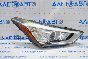 Headlight front right bare Hyundai Santa FE Sport 13-16 prerest usa halogen, chip