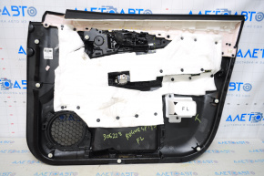 Door trim card front left Nissan Rogue Sport 17-22 black, broken handle fasteners