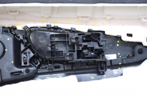 Door trim card front left Nissan Rogue Sport 17-22 black, broken handle fasteners