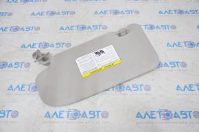 Right visor for Nissan Rogue Sport 17-22 without sunroof, plain, gray, without hook