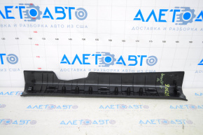 Door sill trim front left Nissan Rogue Sport 17-22 black, worn