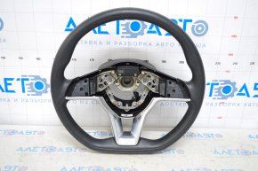 Naked steering wheel Nissan Rogue Sport 17-18 rubber black, no buttons