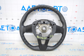 Naked steering wheel Nissan Rogue Sport 17-18 rubber black, no buttons
