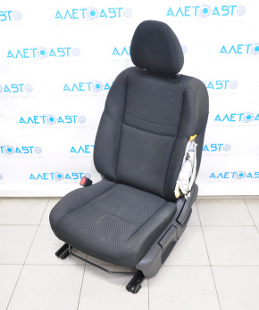 Driver's seat Nissan Rogue Sport 17-21 cloth black, mechanical, shot