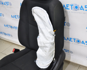 Driver's seat Nissan Rogue Sport 17-21 cloth black, mechanical, shot