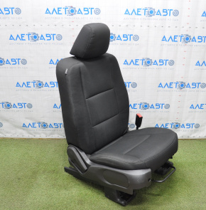 Passenger seat Ford Explorer 11-15 without airbag, fur, cloth black, worn pad