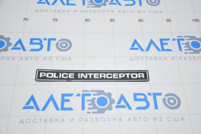 Emblem inscription POLICE INTERCEPTOR tailgate Ford Explorer 16-19