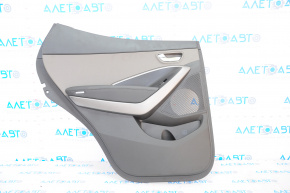 Door trim card rear left Hyundai Santa FE Sport 13-16 black with gray insert