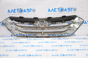Radiator grill assembly Hyundai Santa FE Sport 13-14 pre-rest, pokes
