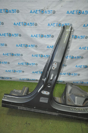 Quarter wing rear left Chevrolet Volt 16- with central pillar, gray