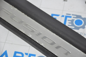 Door sill trim front left Ford Fusion mk5 13-16 black with chrome insert. corrosion