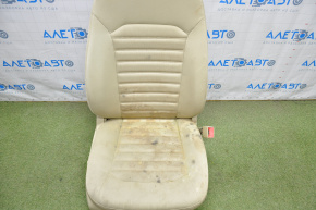 Passenger seat Ford Fusion mk5 13-15 without airbag, electric, beige cloth, dry cleanable