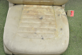 Passenger seat Ford Fusion mk5 13-15 without airbag, electric, beige cloth, dry cleanable
