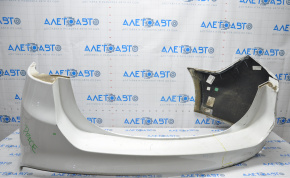 Rear bumper bare Ford Fusion mk5 13-18 white, torn, dented, broken fastener