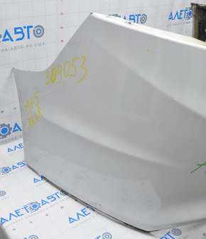 Rear bumper bare Ford Fusion mk5 13-18 white, torn, dented, broken fastener