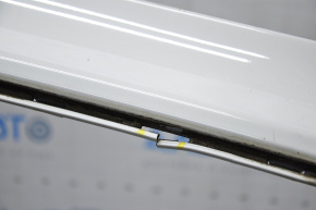 Rear bumper bare Ford Fusion mk5 13-18 white, torn, dented, broken fastener