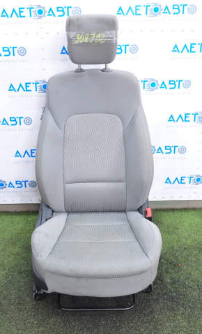 Passenger seat Hyundai Santa FE Sport 13-16 pre-rest, without airbag, gray cloth, for dry cleaning