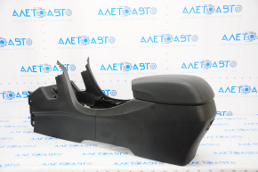 Central console with armrest Hyundai Santa FE Sport 13-16 prerest, black, scratches on armrest