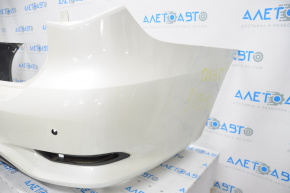 Bare rear bumper Infiniti JX35 QX60 16-20 rest for parking sensors, white