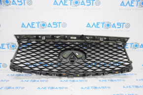 Radiator grill grill Infiniti QX60 16-20 rest, with emblem, under camera, worn