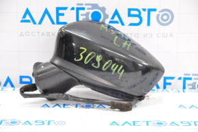 Left side mirror assembly Mazda 3 14-16 BM prerest 3 pins, black, scratch