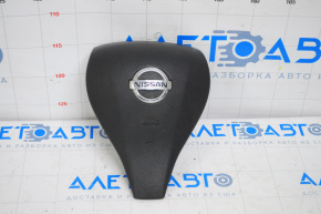 Airbag in steering wheel driver Nissan Altima 13-18 black, rusty pyropatron