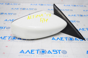 Side mirror right complete Nissan Altima 13-18 3 pins, white
