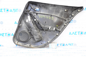 Door trim card rear left Mazda 3 14-16 BM black, with gray insert, scratches