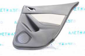 Door trim card rear right Mazda 3 14-16 BM black, with gray insert, scratch
