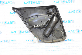 Door trim card rear right Mazda 3 14-16 BM black, with gray insert, scratch