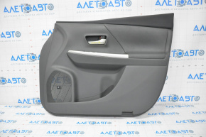 Door trim card front right Toyota Prius V 12-14 dark gray leather under JBL speaker, leather defect